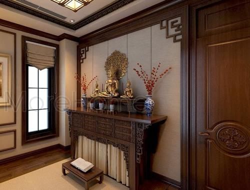  Bàn thờ Phật 2 tầng cho biệt thự - Mẫu 011